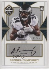 2017 Panini Limited Rookie Spotlight Gold 5/25 Donnel Pumphrey #150 Auto pn1