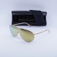 Stella McCartney SC40064I 30C Gold/Brown Gold Mirror 68-3-140 Sunglasses New ...