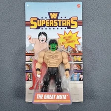 WWE Superstars Series 14 The Great Muta Figure Black (CHASE) Unpunched FSC NEW