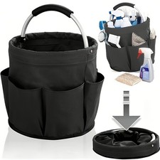 Multifunctional Cleaning Caddy with Handle Garden Tools Bag Cleaning Basket