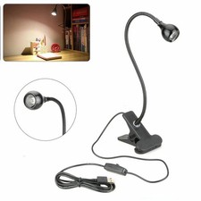 USB Reading Night Light Flexible LED Book Lamp Laptop Computer Clip-on Bed Desk