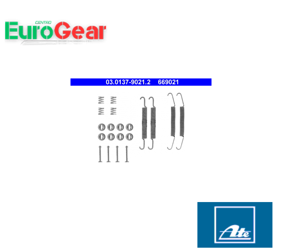 GANASCE FRENO KIT ACCESSORI ATE 03.0137-9021.2 FOR ABARTH / AUTOBIANCHI
