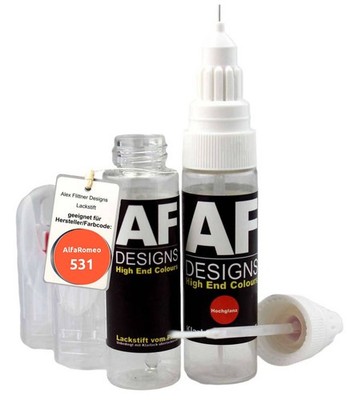 Lackstift für AlfaRomeo 531 Rosso Torre Del Greco Klarlack schnelltrocknend Tupf