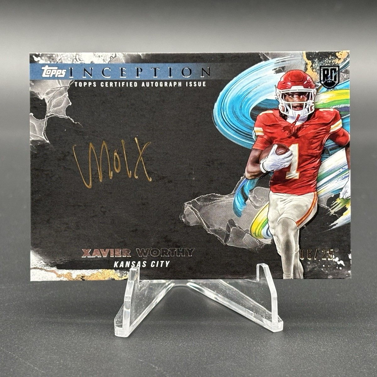 2024 Topps Inception Silver Signings On Card Auto Xavier Worthy