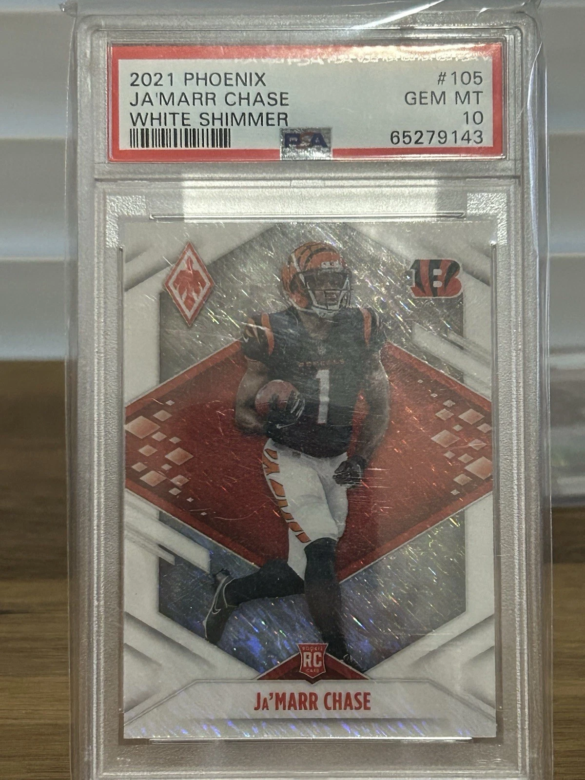 JaMarr Chase Panini Phoenix #105 White Shimmer