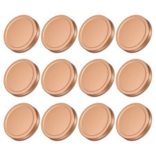 42Pcs 86mm/3.39" Wide Mouth Tin Plate Mason Jar Lids for Canning Jars, Rose Gold