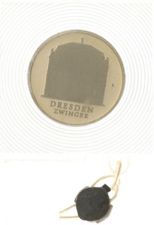 DDR 5 Mark 1985 Zwinger Dresden original verplombt PP