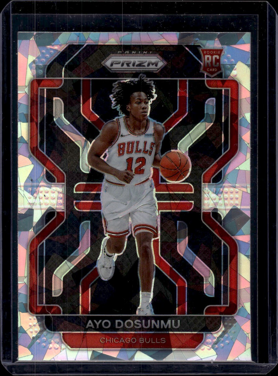 2021-22 Panini Prizm Ice #271 Ayo Dosunmu Chicago Bulls Rookie