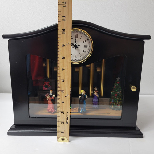 Mr Christmas Ballroom Dancers Animated Musical Chimes 70 Tunes Clock & Music Box - Picture 11 of 16