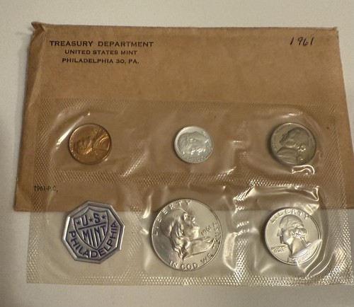 US Mint Proof Sets Sealed (2) 1960 1961 1962 1964 P = Total Of 5 - Picture 2 of 5