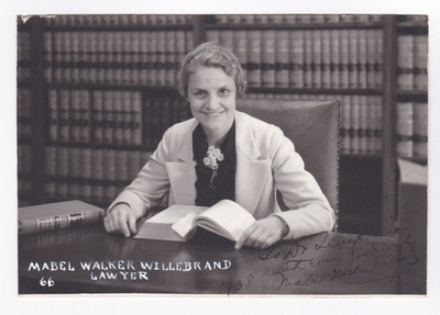 Mabel Walker Willebrandt Autographed Photograph Prohibition Attorney General
