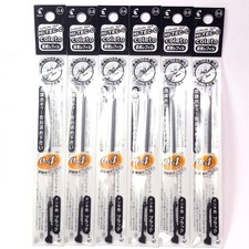 Pilot Hi-Tec-C Coleto Gel Ink Pen Refill 0.4mm, Black, 6 Packs/total 6 pcs Ja