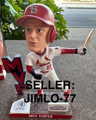 DAVID ECKSTEIN BOBBLEHEAD WORLD SERIES MVP 2006 ST. LOUIS CARDINALS 7/11/26 SGA