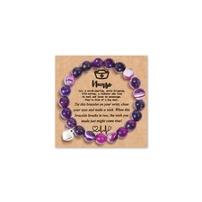 Nurses Week Gifts 2025 for Her Nurse Gifts for Women Nurse Bracelet Natural Ston
