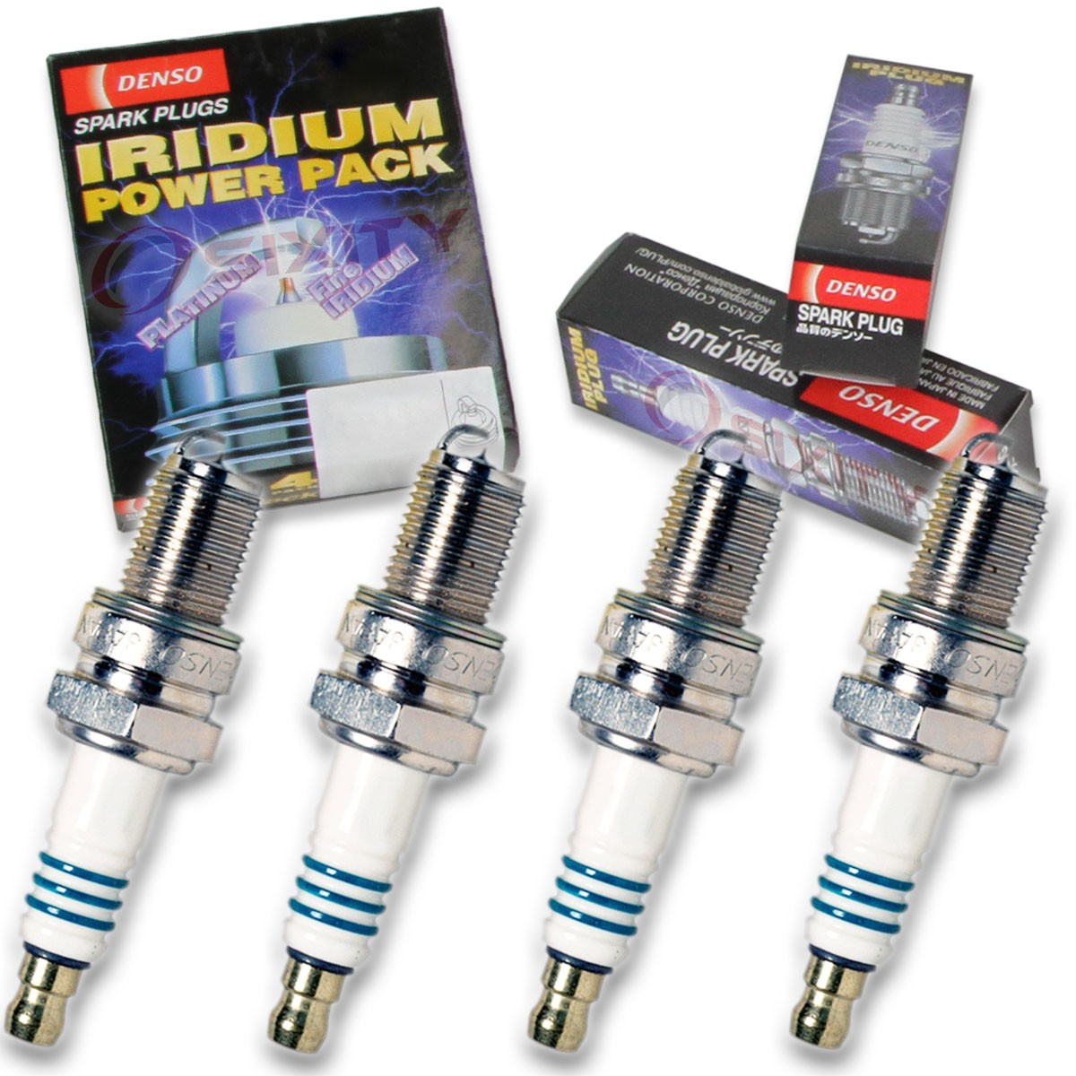 4 pc Denso Iridium Power Spark Plug for Yamaha FZ600 1986-1988 Tune Up Kit yn