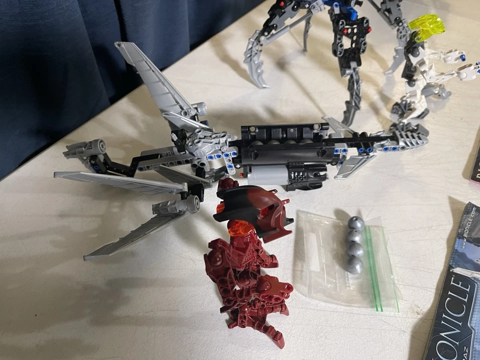 2008 Lego BIONICLE 8698 Vultraz ~8954 Фигурка Автомобиля Мазака с Инструкцией - Изображение 4 из 4
