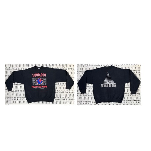 Vintage MILLION MAN MARCH Sweatshirt 1995 von Creative Marketing Intelligence XL - Bild 1 von 8