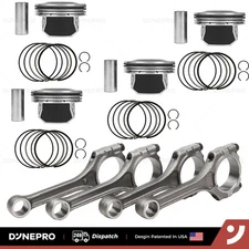 Connecting Rod & Piston Ring Kit For 1.6L Hyundai Accent Kia Rio Soul 2012-2016