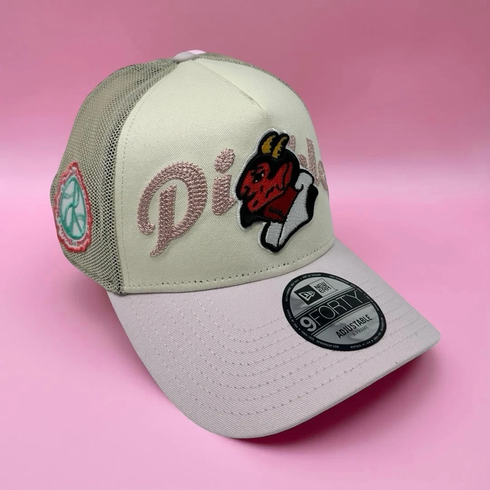 New Era Diablos Rojos del México 9FORTY A-Frame Trucker Hat Snapback Cap Nuevo con Etiquetas Foto 4 de 4