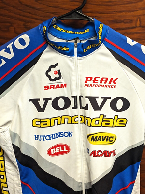 Vintage 90s Volvo Cannondale Team Cycling Jersey Men L USA Made 3