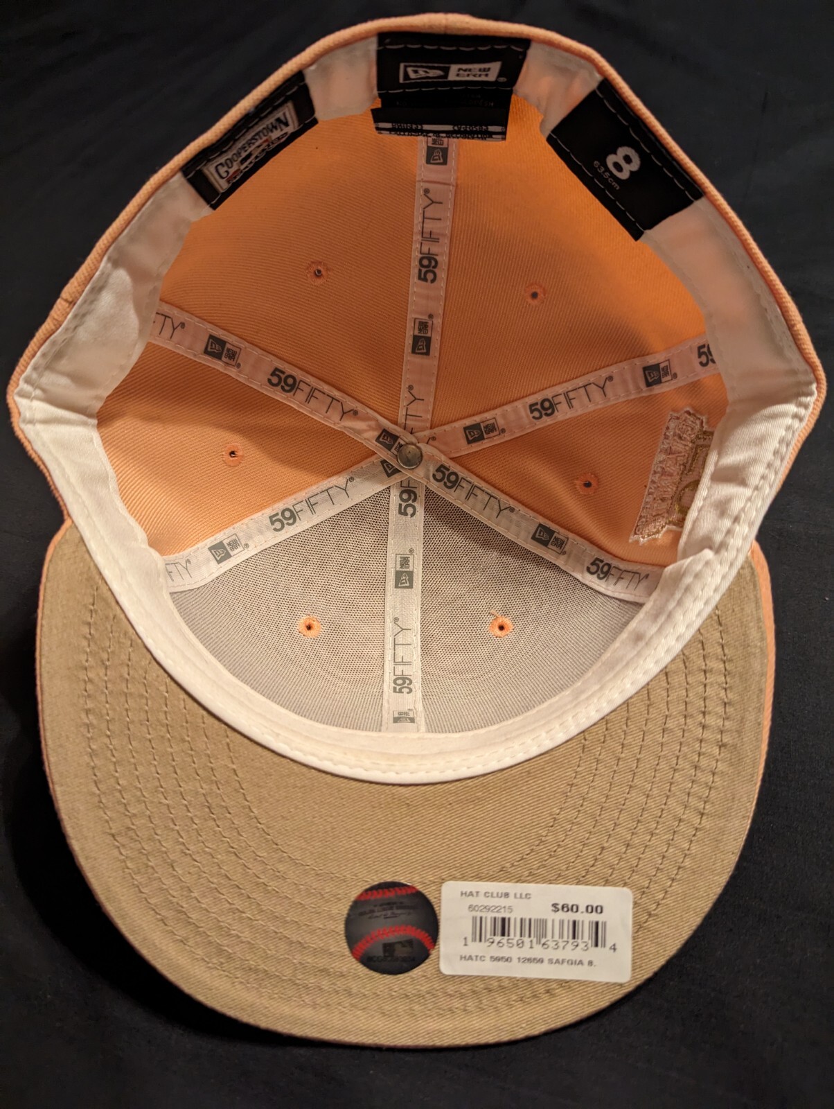San Francisco Giants Fitted Hat Size 8 New Era Rose Gold Hat Club eBay
