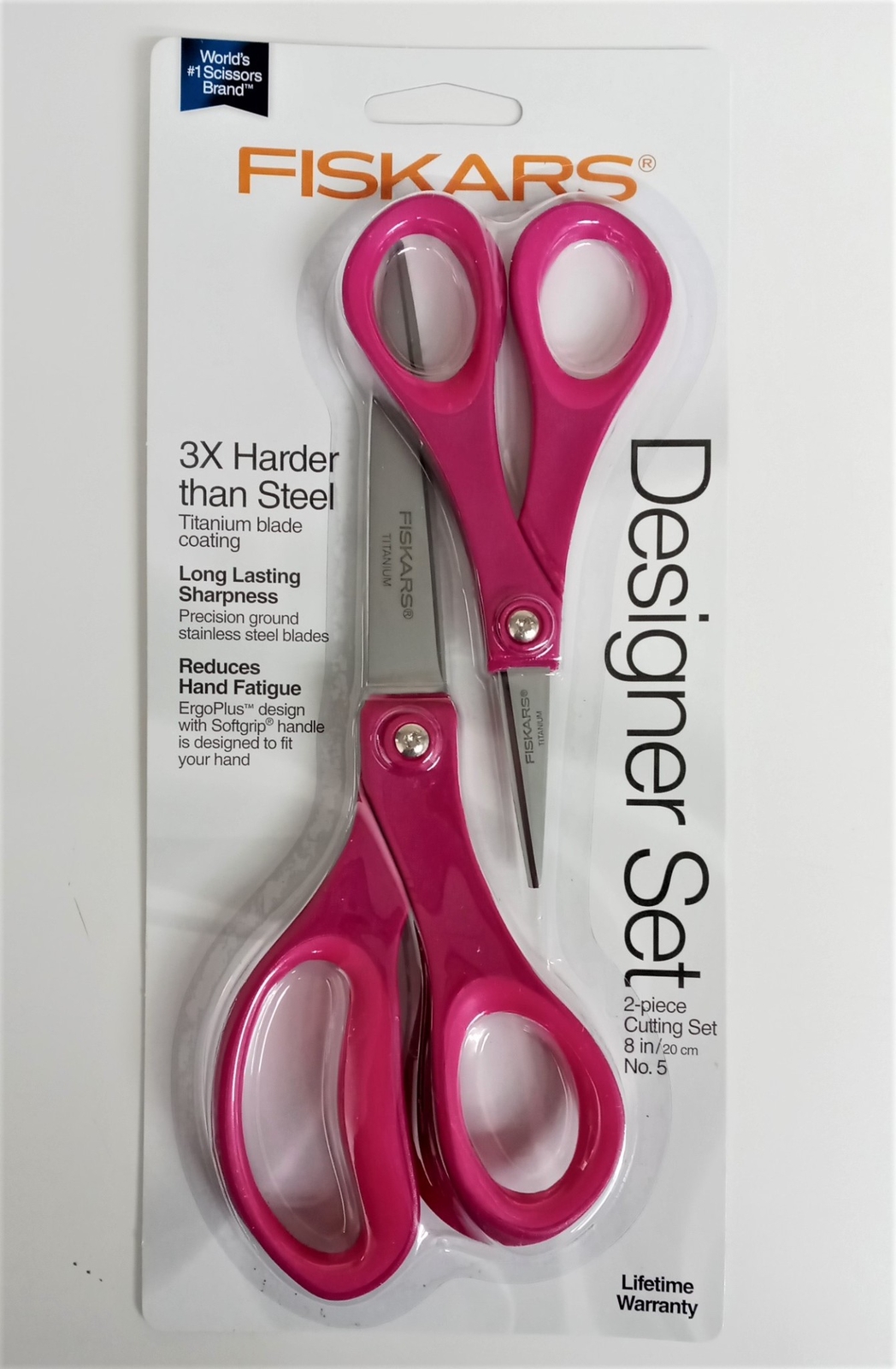 Fiskars 157680-1001 Designer Scissors Titanium Blades Set of 2 - 8