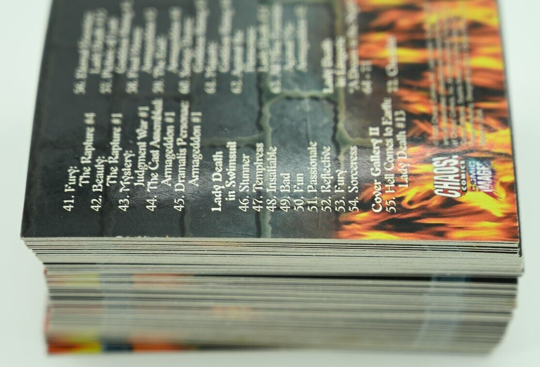 Lady Death Night Gallery Trading Card Complete Set 1999 Chaos - Picture 3 of 3