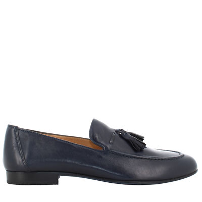 Antica Cuoieria Herren Halbschuhe 22678-A-VB5 ALFA BLAU P23