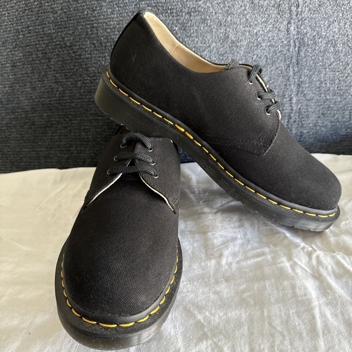 Doc Martens black 1461 canvas Oxfords Shoes, Brand New, Men's Size