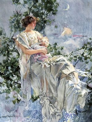 Howard Chandler Christy - Cafe des Artistes (1920s) - 17'' x 22'' Fine Art Print