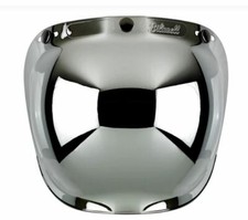BUBBLE Visiera Biltwell Cromata Bolla x Casco Jet Bandit DMD Bell Custom Harley 