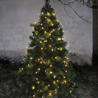 Led Baummantel Lichterkette 8 SträNge 160LED Warmweiß 2M Timer AußEn Weihnachten