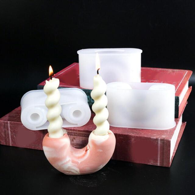 Portacandele a forma di U vassoio candela profumata fai da te stampo in silicone ornamenti New I1 D2-