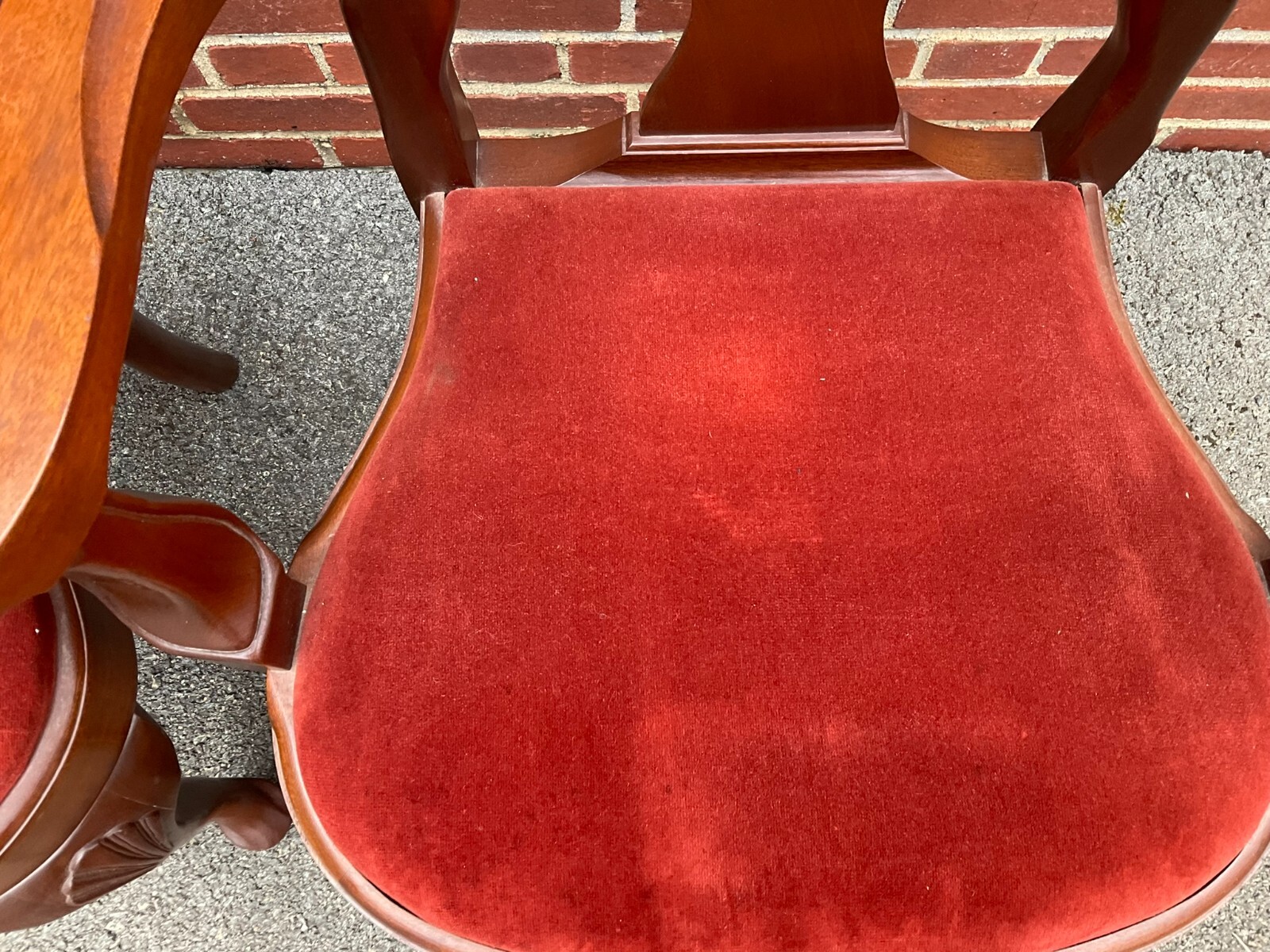 Six Craftique Mahogany Queen Anne Chairs eBay