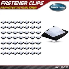 50Pcs 11mm Fender Exterior Trim w/Sealer Clip Retainers for Hyundai Santa Fe Kia