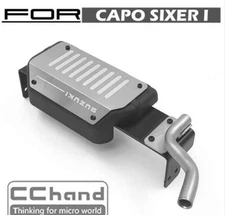 Simulation Tank + Exhaust Pipe for Capo Sixer Sixer1 1:6 Samurai Jimny RC CAR