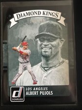 2016 Panini Donruss Diamond Kings Black Border 145/199 Albert Pujols #13 Angels