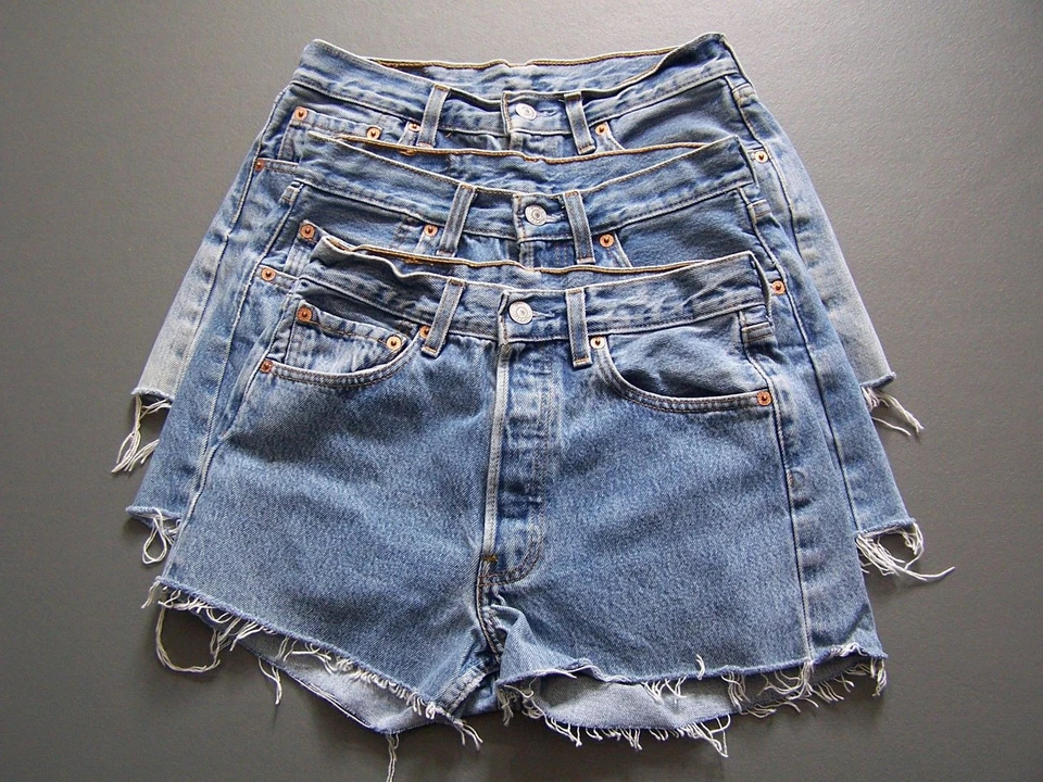 LEVIS 501 SHORTS A GRADE DENIM HIGH WAISTED SIZES 6 -20 6K SALES FAST FREE P&P - Image 2 of 4