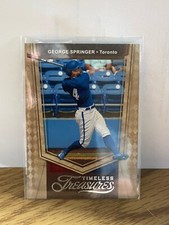 George Springer 2021 Chronicles Timeless Treasures - #16  - Toronto Blue Jays