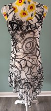 Women's Tango Mango Dress, M, Black & White