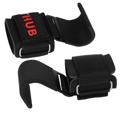 Gym Strap Hand Grip Hakenstange Power Gewichtheben Training Hebehaken