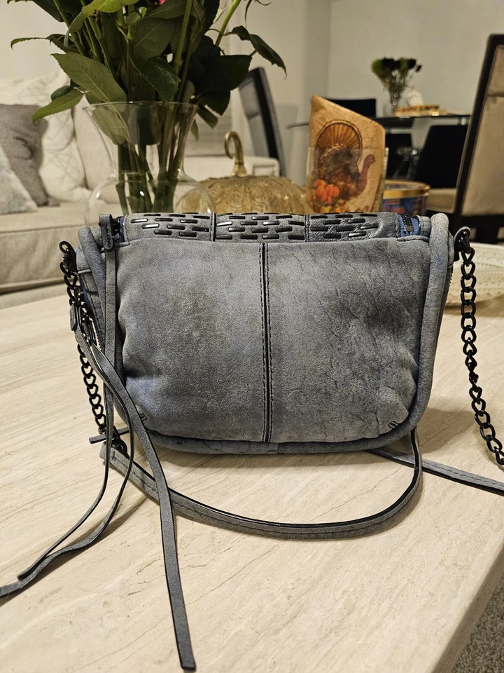 She+Lo 蓝色牛仔斜挎包时尚女式单肩包手提包链条包#D — 第 4/4 张图片