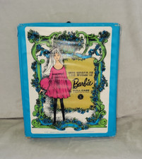 Vintage The World of Barbie 1968 Mod Blue Green Blonde Doll Carry Case