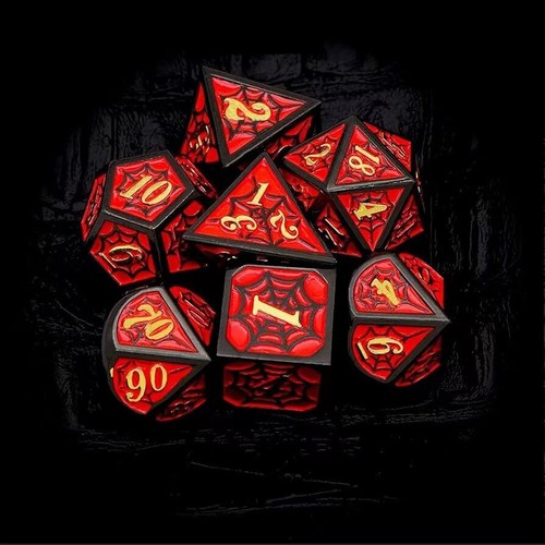 Metal dice set, board game multi-sided dice dnd Dungeons and Dragons, solid dice - Picture 52 of 72