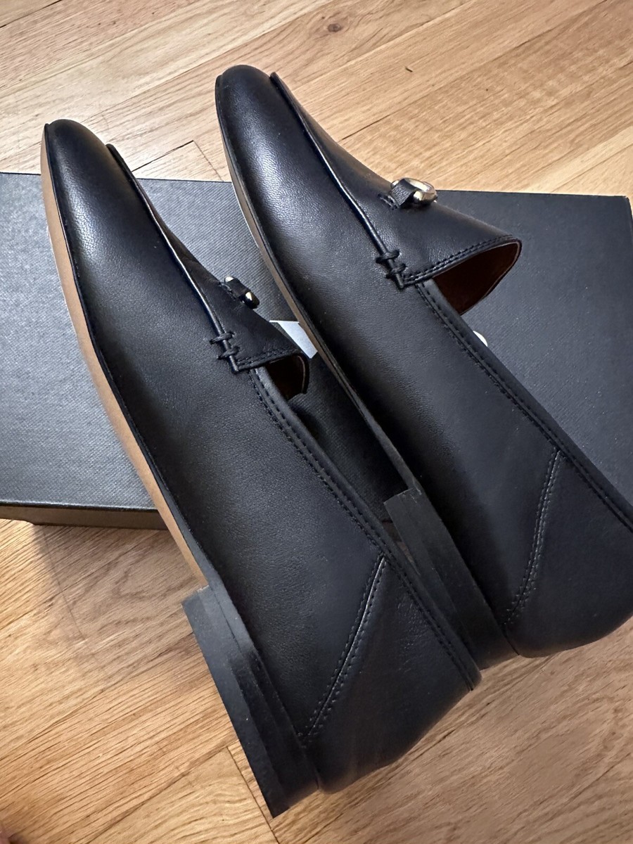 COACH Women's Black Leather Haley Loafer Slip On shoes COACH Women's Black Leather Haley Loafer Slip On shoes