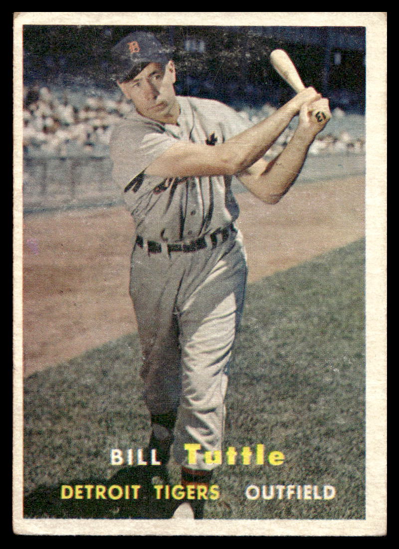 1957 Topps #72 Bill Tuttle Detroit Tigers VG-VGEX wrinkle | eBay