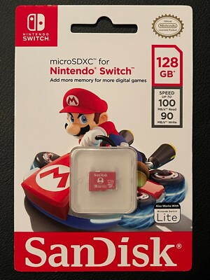Switch Games What's The Biggest Micro Sd Card For Switch SanDisk 128GB  Micro SD Memory Card For Nintendo Switch FREE