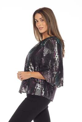 Joseph Ribkoff Multi Polka Dot 3/4 Sleeve Top 243151 | eBay