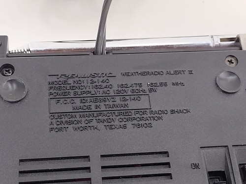 Vintage Wood Grain Realistic 3 Channel Weather Alert Radio 12-140, Tested/Works! - Picture 6 of 10