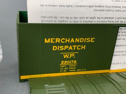 O Scale Intermountain 1937 AAR 40’ Box Car Western Pacific #220176 Kit O913 - Picture 2 of 8